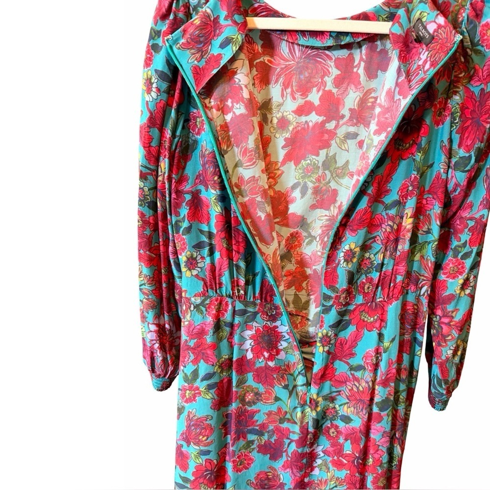 Talbots Petite Romantic Floral Side-Tie Midi Dress | 12P 🌸 - Picture 14 of 16